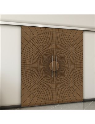 Holzschiebetür Slim-Line - Nussbaum  Model 3036-2