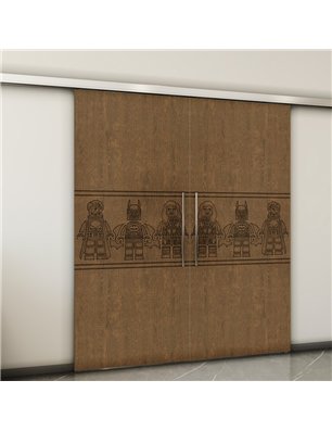 Holzschiebetür Slim-Line - Nussbaum  Model 3063-2