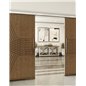 Holzschiebetür Slim-Line - Nussbaum Model 3085 Holzschiebetür Slim-Line - Nussbaum Model 3085