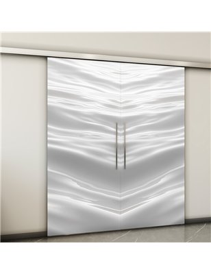 Holzschiebetür Slim-Line - Weiss 3D  Model 3003-2