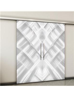 Holzschiebetür Slim-Line - Weiss 3D  Model 3008-2