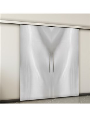Holzschiebetür Slim-Line - Weiss 3D  Model 3009-2