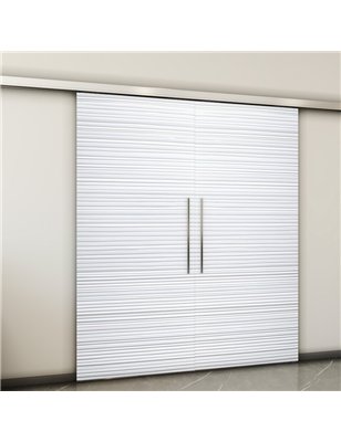 Holzschiebetür Slim-Line - Weiss 3D  Model 3011-2