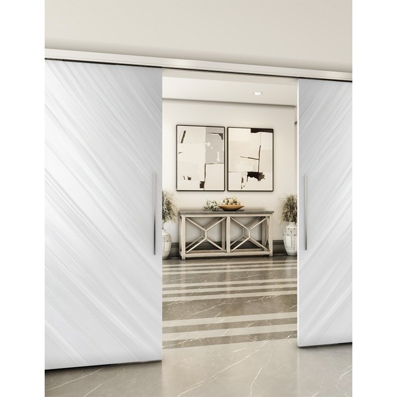 Holzschiebetür Slim-Line - Weiss 3D Model 3014 Holzschiebetür Slim-Line - Weiss 3D Model 3014