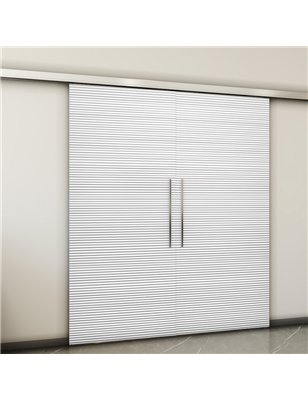 Holzschiebetür Slim-Line - Weiss 3D  Model 3015-2