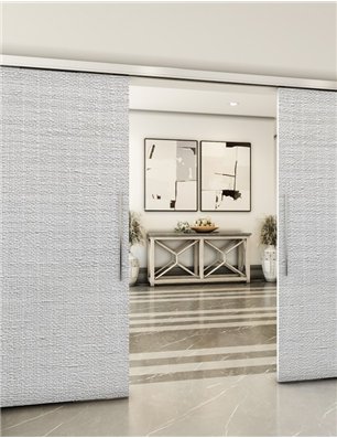 Holzschiebetür Slim-Line - Weiss 3D  Model 3016