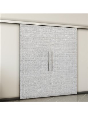 Holzschiebetür Slim-Line - Weiss 3D  Model 3016-2