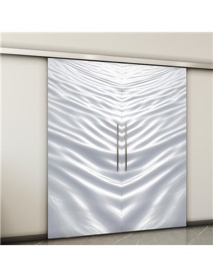 Holzschiebetür Slim-Line - Weiss 3D  Model 3017-2