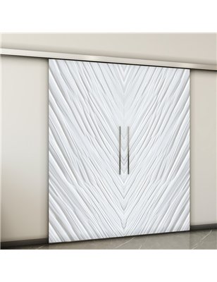 Holzschiebetür Slim-Line - Weiss 3D  Model 3018-2