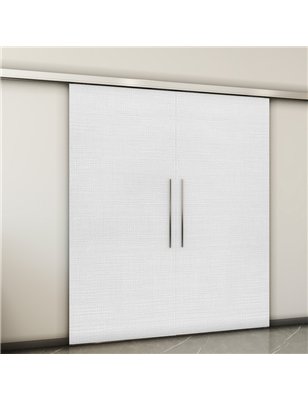 Holzschiebetür Slim-Line - Weiss 3D  Model 3019-2