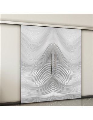 Holzschiebetür Slim-Line - Weiss 3D  Model 3024-2
