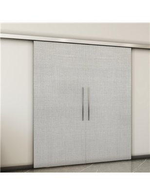 Holzschiebetür Slim-Line - Weiss 3D  Model 3028-2