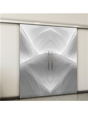 Holzschiebetür Slim-Line - Weiss 3D  Model 3039-2