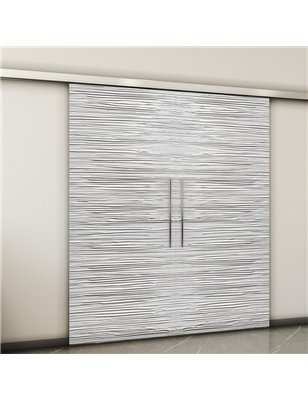 Holzschiebetür Slim-Line - Weiss 3D  Model 3044-2