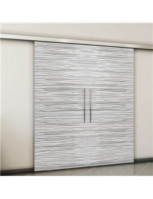 Holzschiebetür Slim-Line - Weiss 3D  Model 3044-2