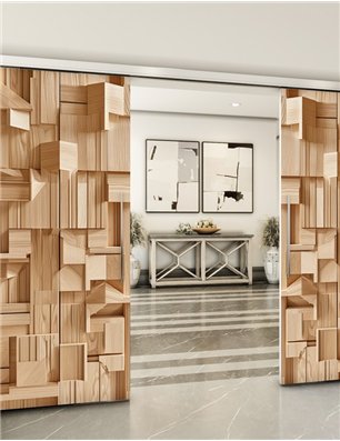Holzschiebetür Slim-Line - Holzkunst  Model 3001
