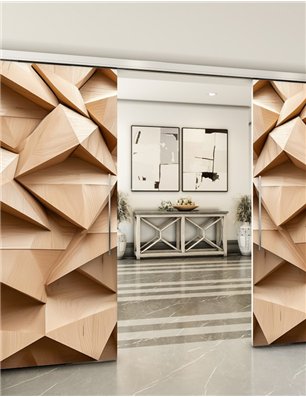 Holzschiebetür Slim-Line - Holzkunst  Model 3015
