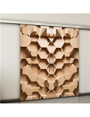 Holzschiebetür Slim-Line - Holzkunst  Model 3017-2