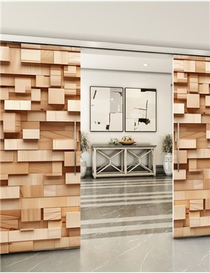 Holzschiebetür Slim-Line - Holzkunst  Model 3022
