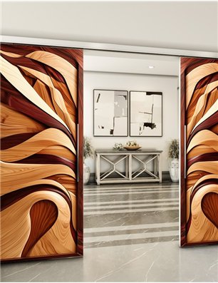 Holzschiebetür Slim-Line - Holzkunst  Model 3054