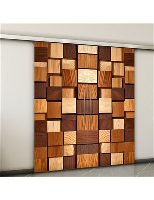 Holzschiebetür Slim-Line - Holzkunst  Model 3061-2