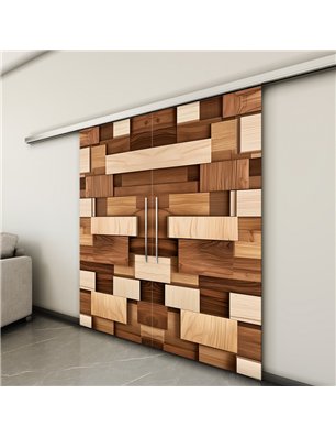 Holzschiebetür Slim-Line - Holzkunst  Model 3071-3