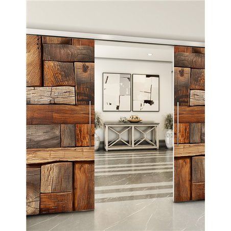 Holzschiebetür Slim-Line - Holzkunst  Model 3073