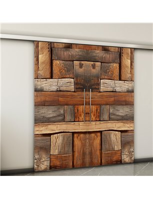 Holzschiebetür Slim-Line - Holzkunst  Model 3073-2