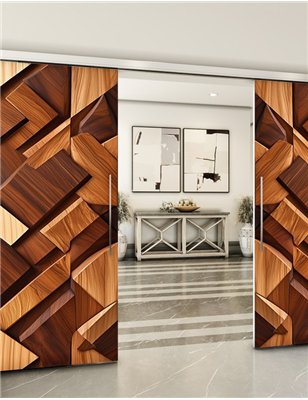 Holzschiebetür Slim-Line - Holzkunst  Model 3075