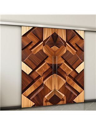 Holzschiebetür Slim-Line - Holzkunst  Model 3075-2