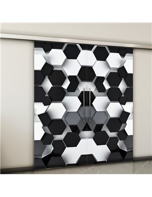 Holzschiebetür Slim-Line - Geometrie  Model 3037-2