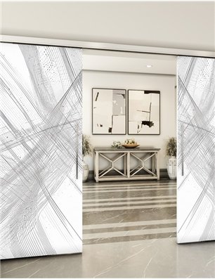 Holzschiebetür Slim-Line - Geometrie  Model 3040