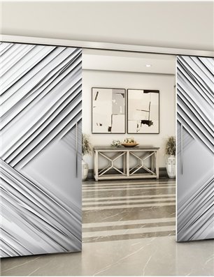 Holzschiebetür Slim-Line - Geometrie  Model 3042