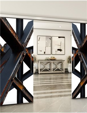Holzschiebetür Slim-Line - Industrie  Model 3021