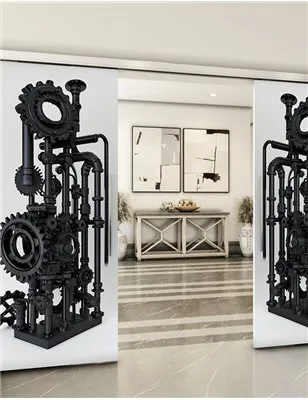 Holzschiebetür Slim-Line - Industrie Model 3032