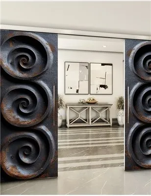 Holzschiebetür Slim-Line - Industrie Model 3036