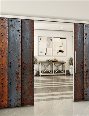 Holzschiebetür Slim-Line - Industrie  Model 3062