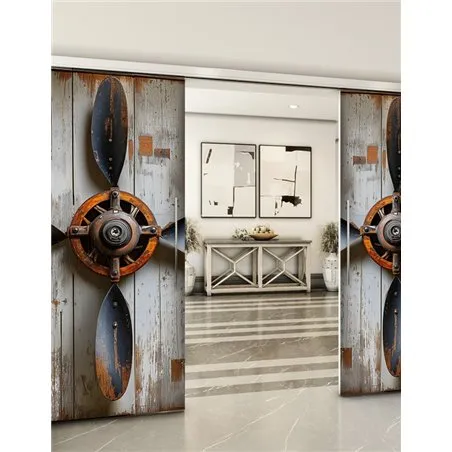 Holzschiebetür Slim-Line - Vintage Model 3006