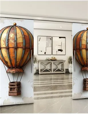 Holzschiebetür Slim-Line - Vintage Model 3033