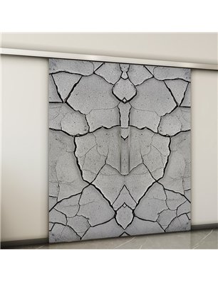 Holzschiebetür Slim-Line - Beton und Stein  Model 3032-2
