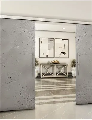 Holzschiebetür Slim-Line - Beton und Stein Model 3033