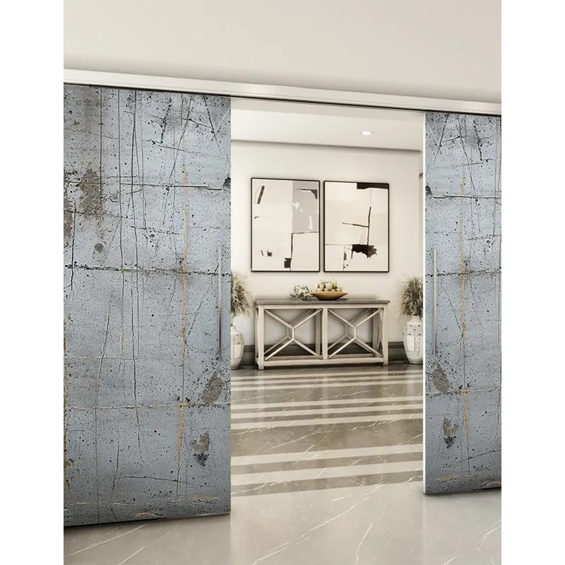 Holzschiebetür Slim-Line - Beton und Stein Model 3045