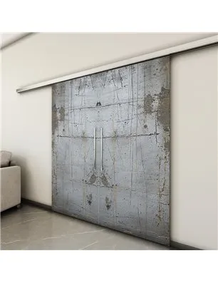 Holzschiebetür Slim-Line - Beton und Stein Model 3045-3