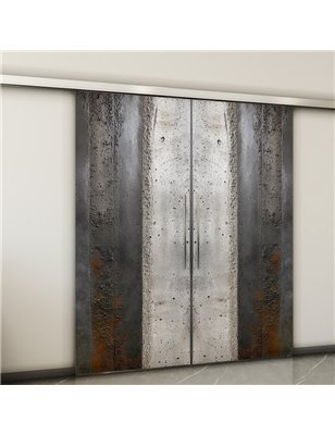 Holzschiebetür Slim-Line - Beton und Stein  Model 3050-2