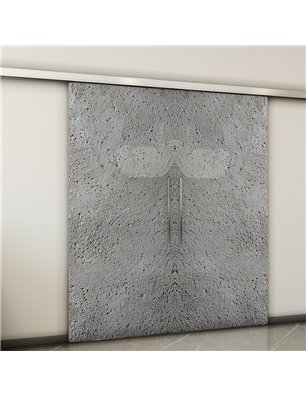 Holzschiebetür Slim-Line - Beton und Stein  Model 3056-2
