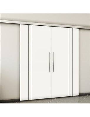 Holzschiebetür Slim-Line - Design-Linien  Model 3056-2
