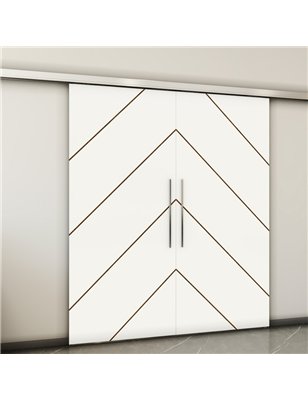 Holzschiebetür Slim-Line - Design-Linien  Model 3075-2