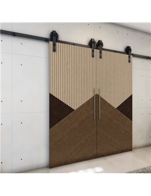 Holzschiebetür Barn-Line - Holz-Mix  Model 4044-3