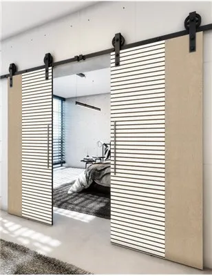 Holzschiebetür Barn-Line - Eiche und Weiss Model 4012