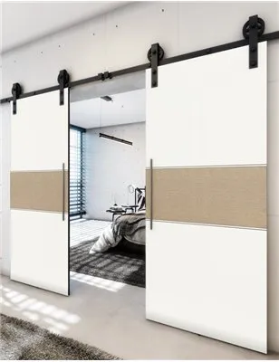 Holzschiebetür Barn-Line - Eiche und Weiss Model 4032